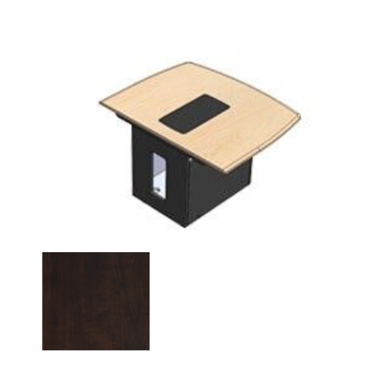 526RR CPT T526 Table - Rear Section Only, Chocolate Pear
