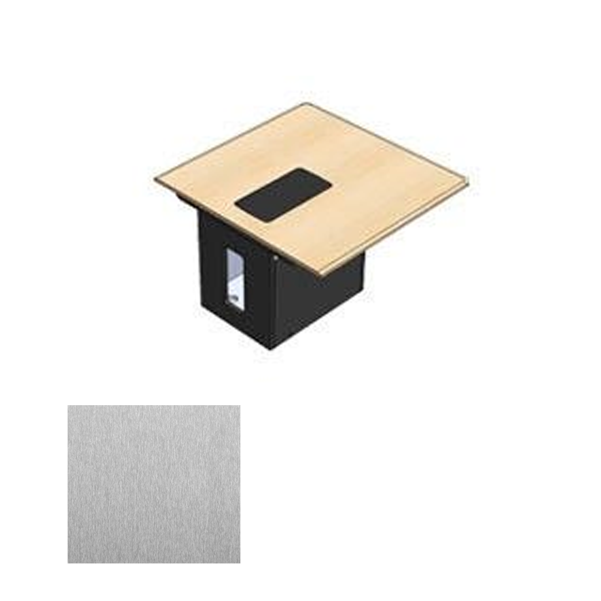526SE SST T526 Table Rear Section, Silver Silk