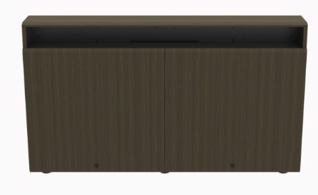 CR2-WM AMT Dual Rack Wall Mounted Credenza, Avery Marin