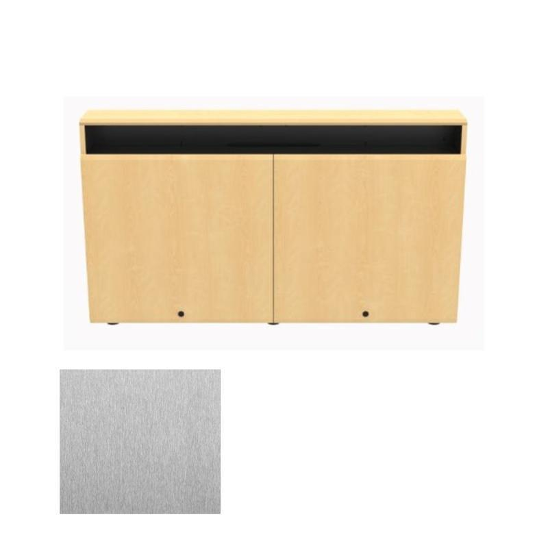 CR2-WM SST Dual Rack Wall Mounted Credenza, Silver Silk