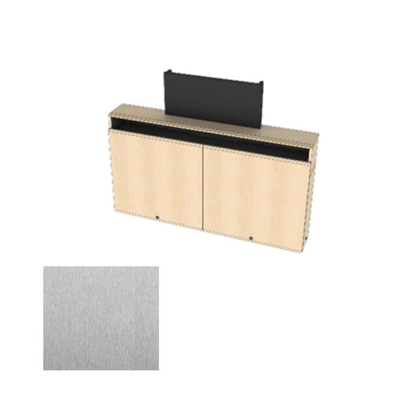 CR2-WM-CM SST Dual Rack Wall Mounted Credenza + Cable Management, Silver Silk