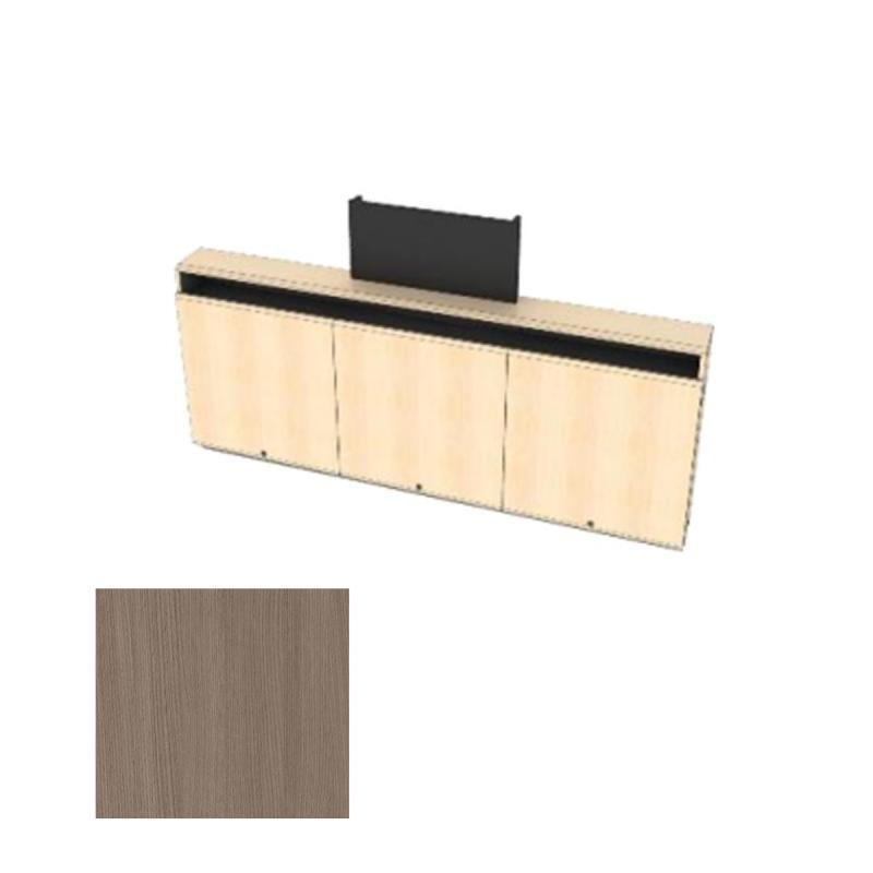 CR3-WM-CM AST Triple Rack Wall Mounted Credenza + Cable Management, Avery Suede