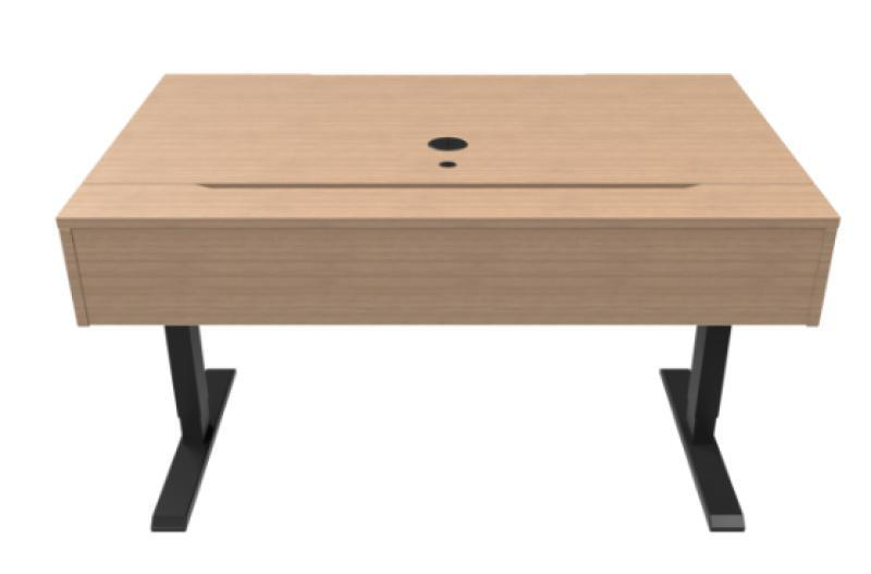 DS3048-LFT AST Standup Computer Desk, Avery Suede