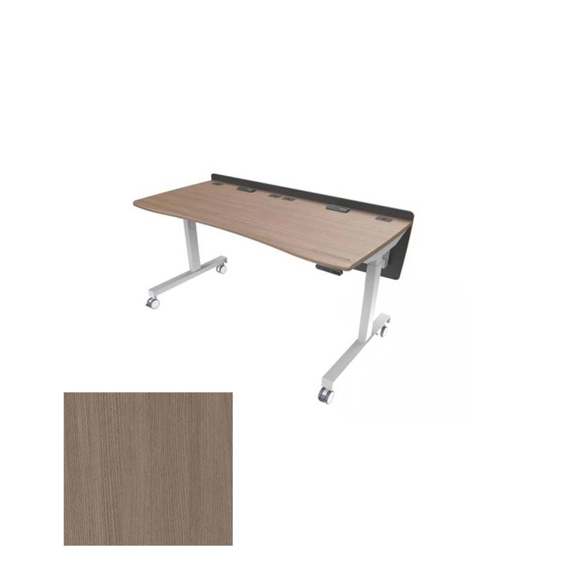 DS6330-LFT AST Electric Lift Sit/Stand Desk, Avery Suede