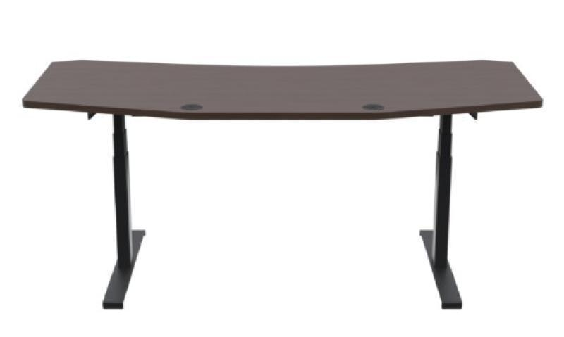 DS72W-LFT CPT Studio Standing Desk, Chocolate Pear