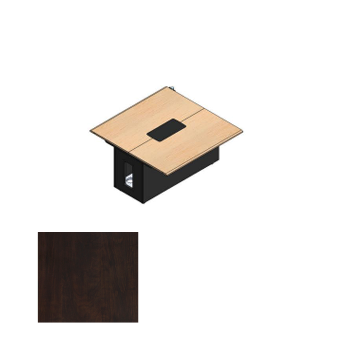 EXT44 Extension CPT Table Extension, Chocolate Pear