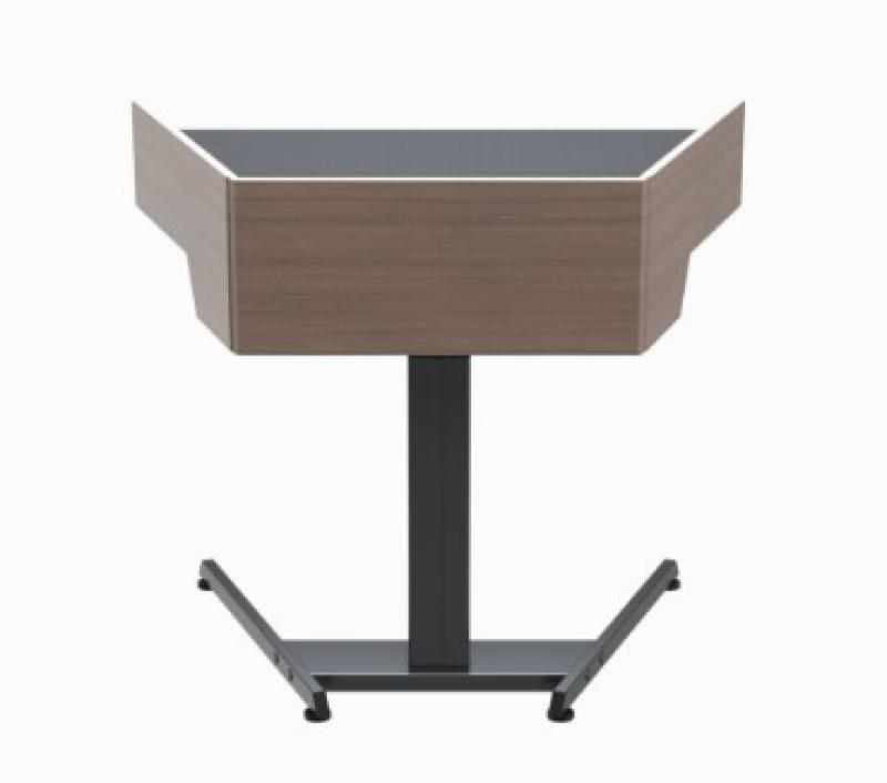 LEL021 AST Height Adjustable ADA Lectern, Avery Suede