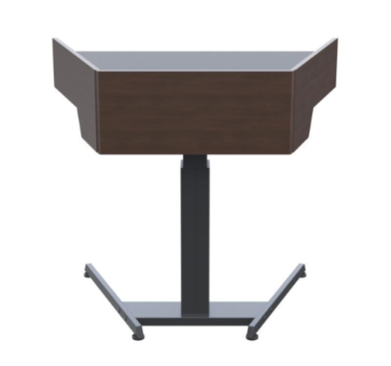 LEL021 CPT Height Adjustable ADA Lectern, Chocolate Pear