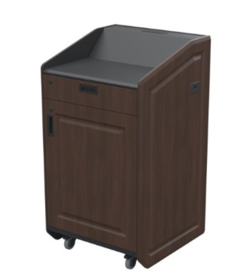 LEX31 CPT Multimedia Lectern, Chocolate Pear