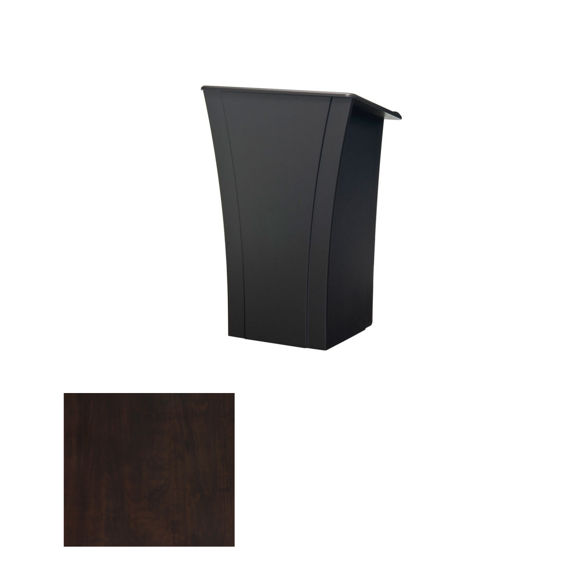 LEX32 CPT Executive Lectern, Chocolate Pear