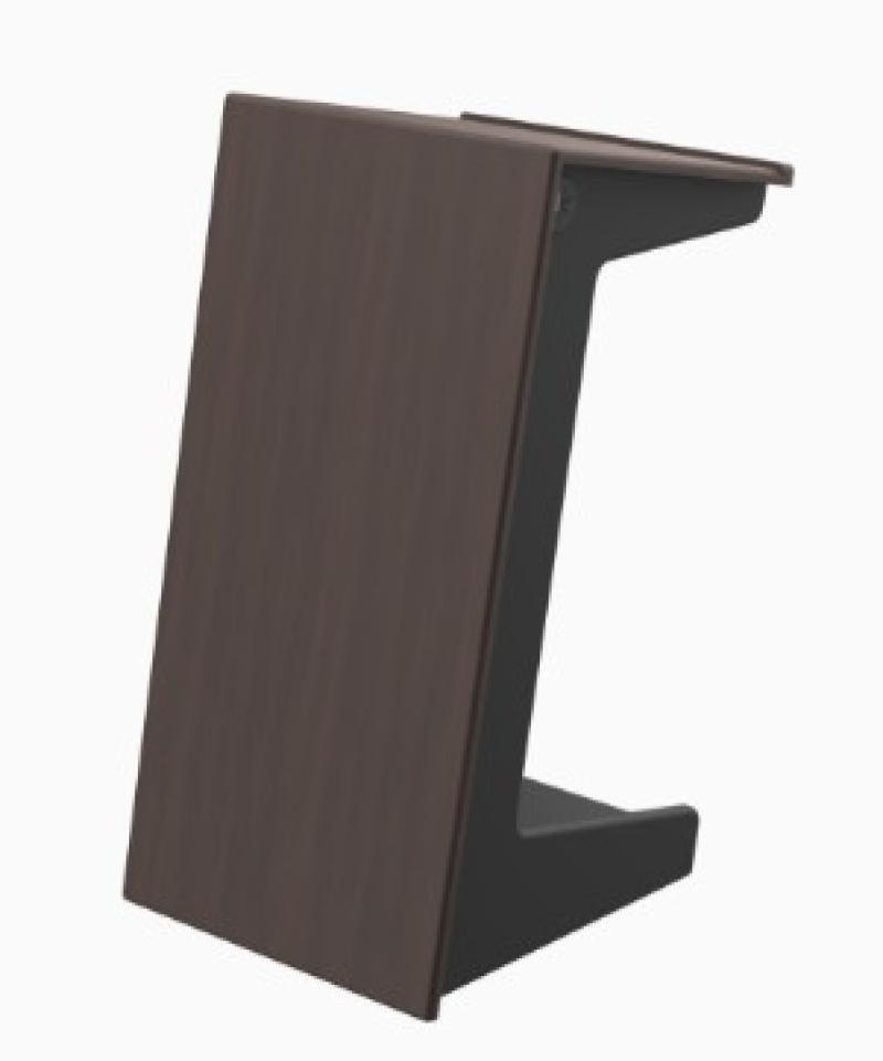 LEX72 CPT Modern Mobile Lectern, Chocolate Pear