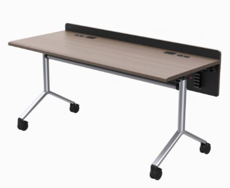 MFT6024-2P AST Modular Folding Table System - 2 Person Table/Desk, Avery Suede