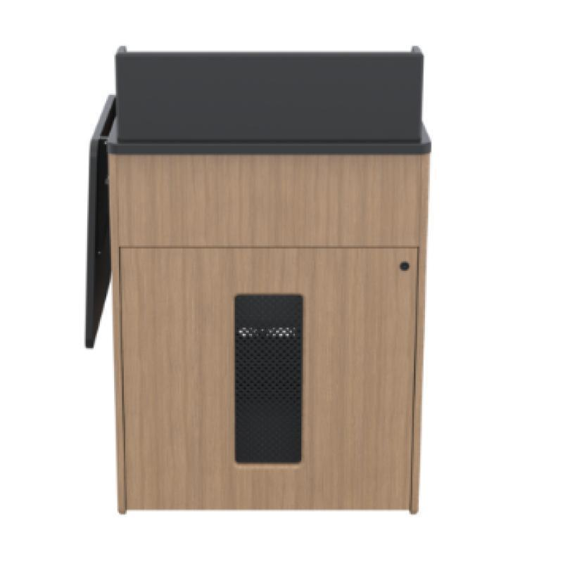 PD5103 AST Podium with Rack Mount, Avery Suede