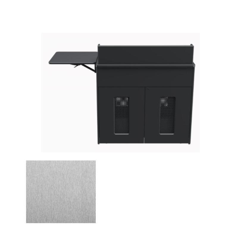 PD5107 SST Dual Rack Mobile Instructor Station, Silver Silk