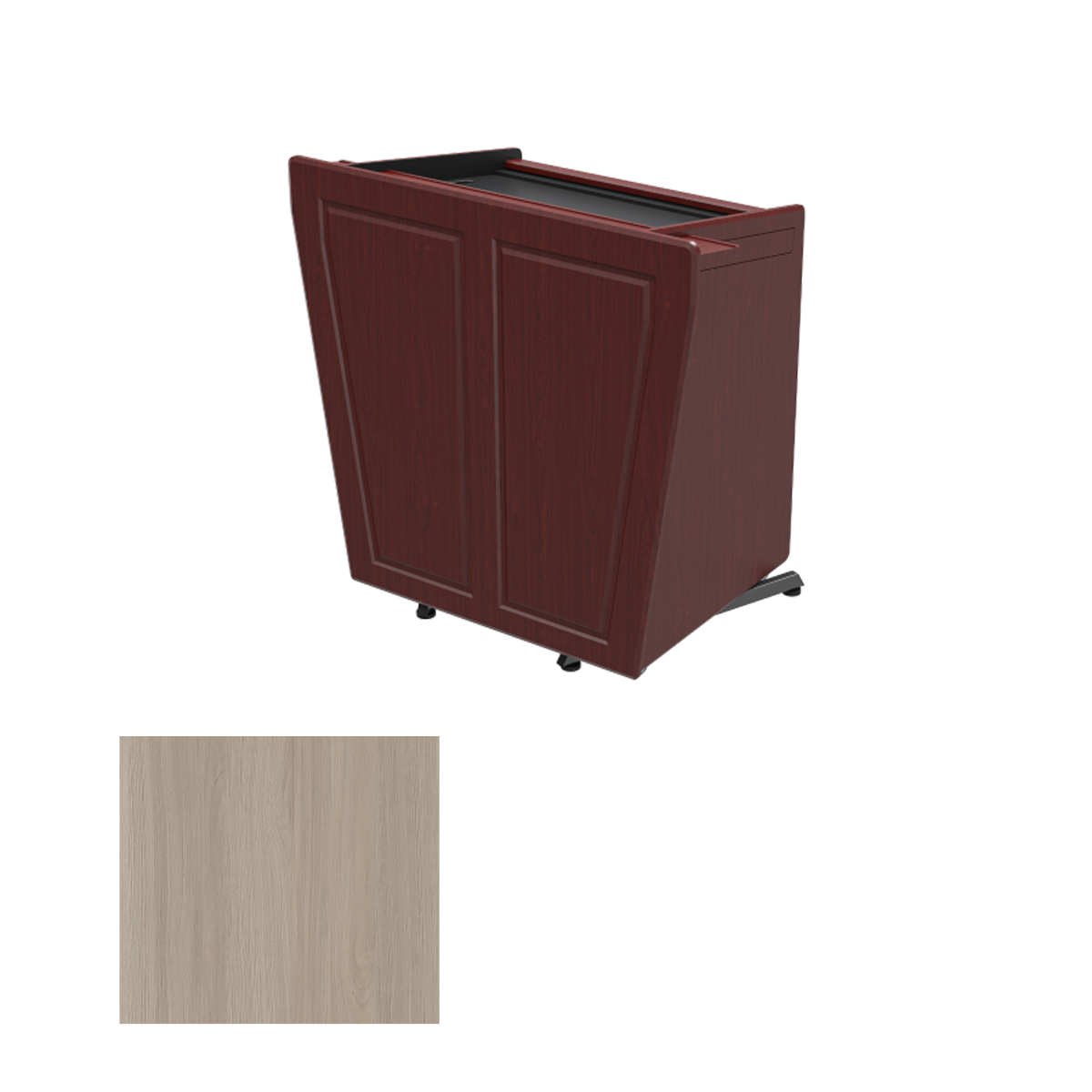 PDL2311 SBT Height Adjustable Executive Multimedia Podium, Saratoga Blonde