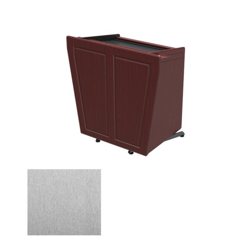PDL2311 SST Height Adjustable Executive Multimedia Podium, Silver Silk