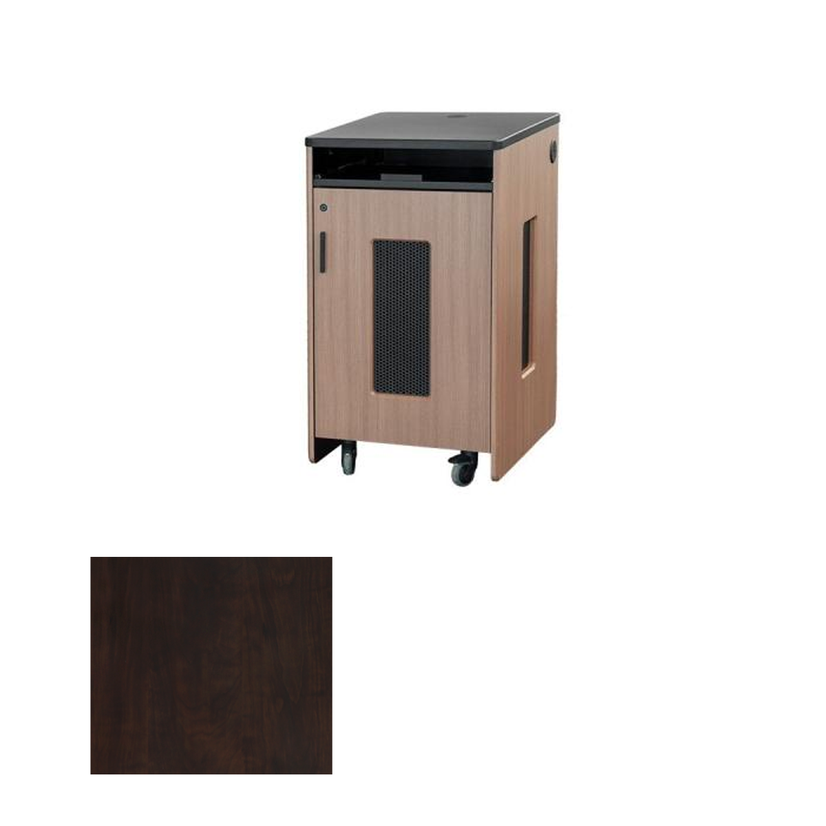 RK5105 CPT 14U Mobile Rack, Chocolate Pear