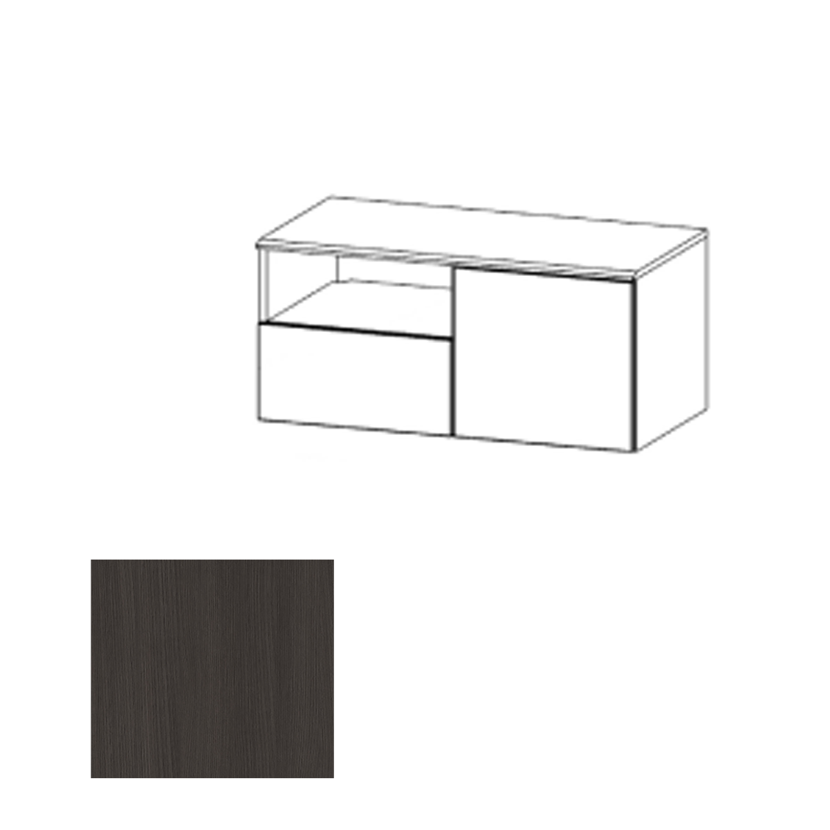 CR2HWR AMT Wall Mounted Credenza Right, Avery Marin