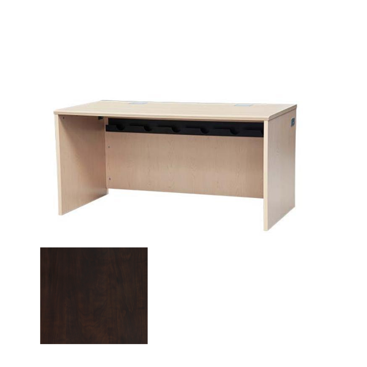 DSYZ6030EX CPT Teacher/Student Desk, Chocolate Pear