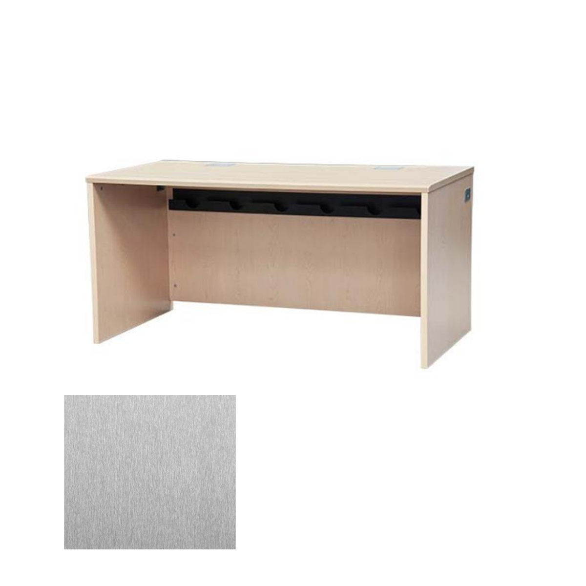 DSYZ6030EX SST Teacher/Student Desk, Silver Silk