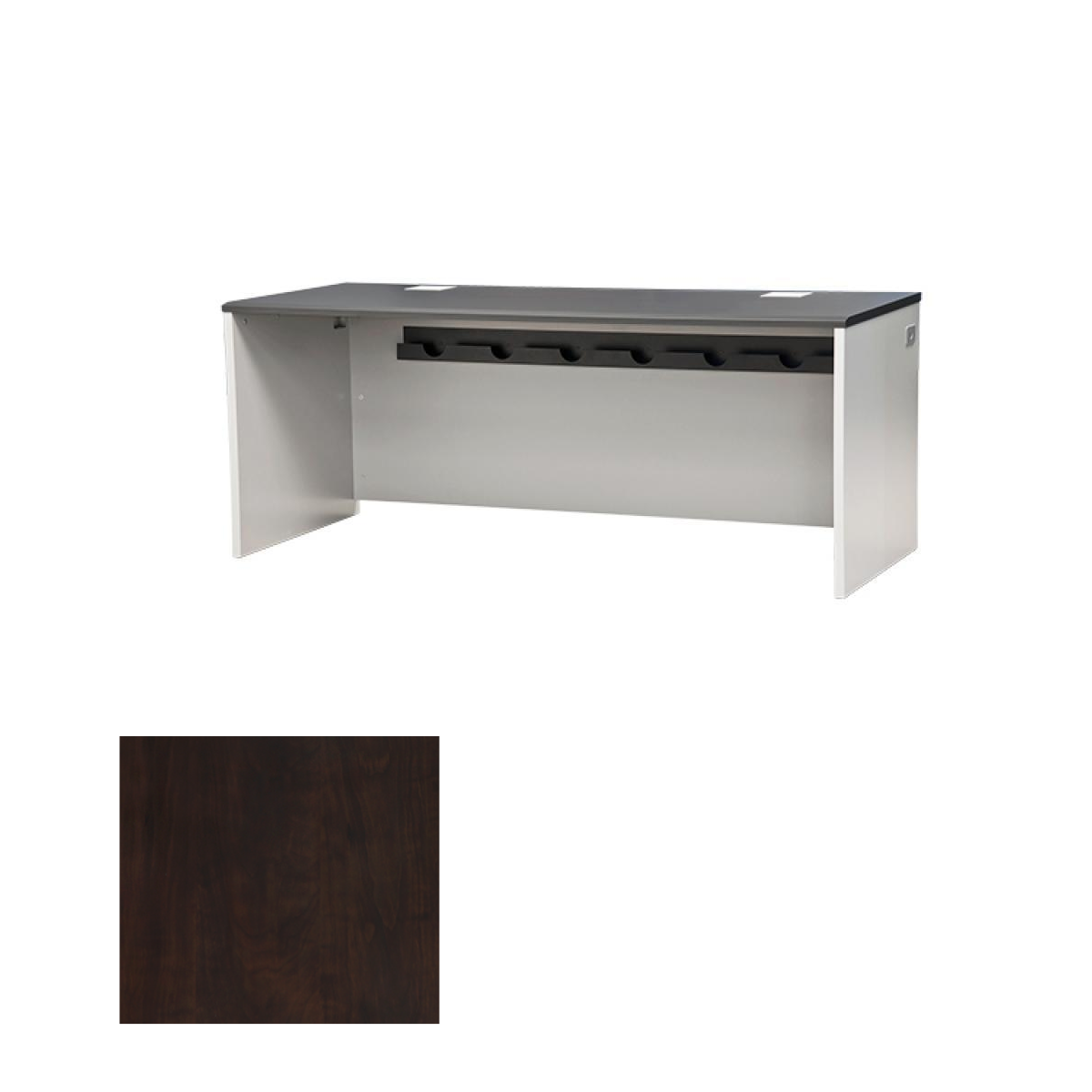 DSYZ7230EX CPT Teacher/Student Desk, Chocolate Pear