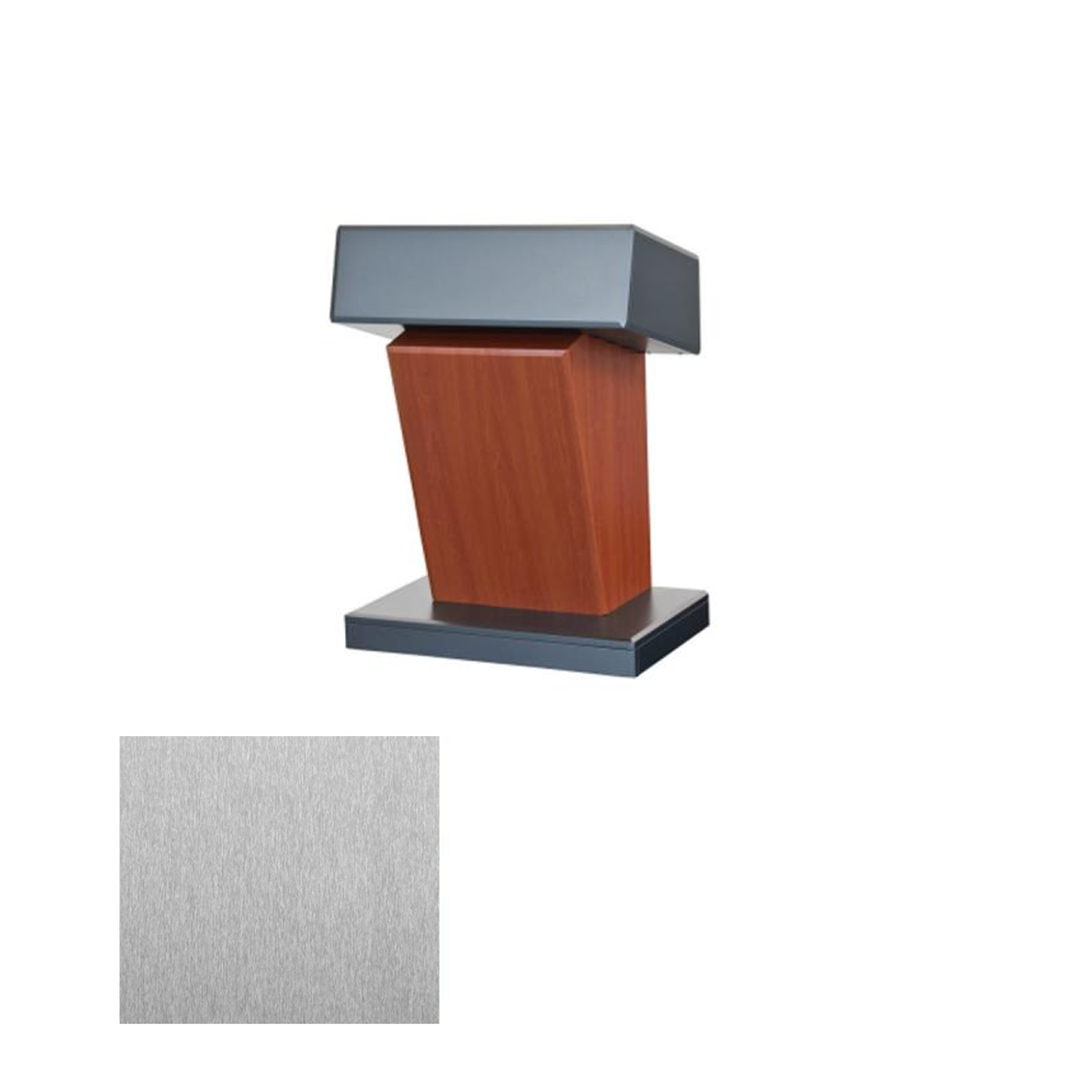 LEX112 SST Presidential Lectern, Silver Silk