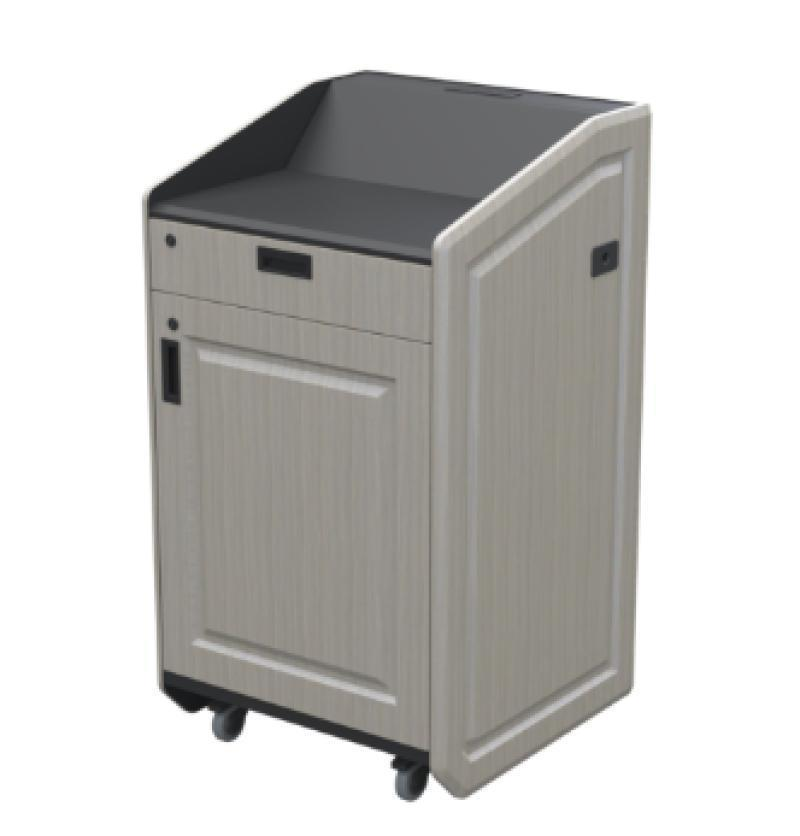LEX31-W SBT Multimedia Lectern - Wedge Top, Saratoga Blonde