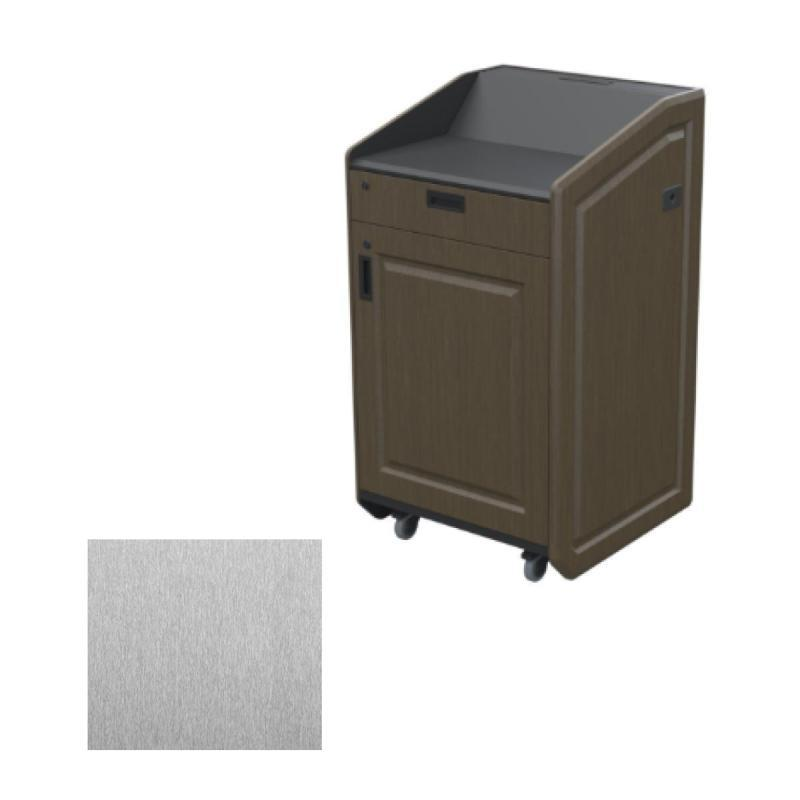 LEX31-W SST Multimedia Lectern - Wedge Top, Silver Silk