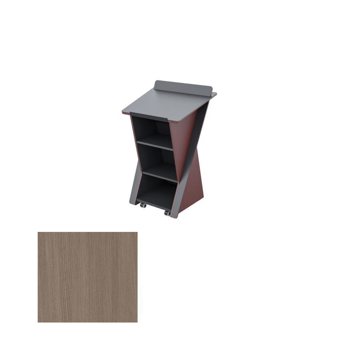 LEX321 AST Presentation Lectern, Avery Suede