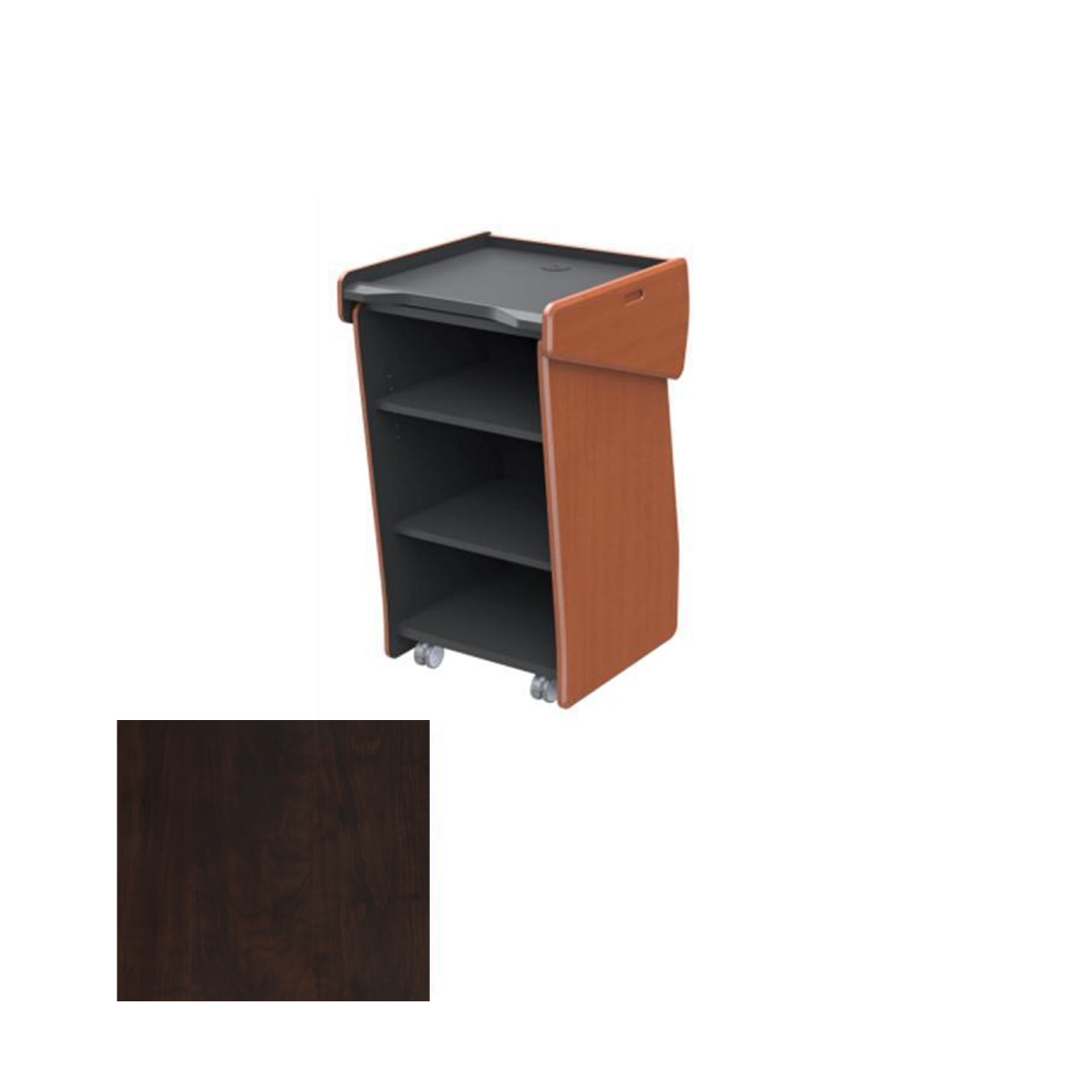 LEX41 CPT Modern Lectern, Chocolate Pear
