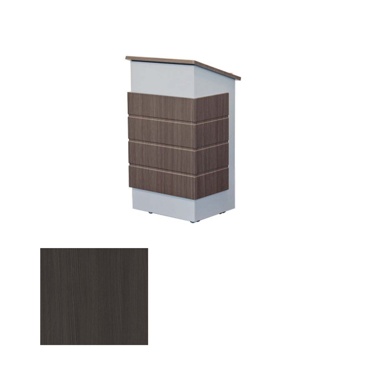 LEXYZ26 AMT Modern Elegant Mobile Lectern, Avery Marin