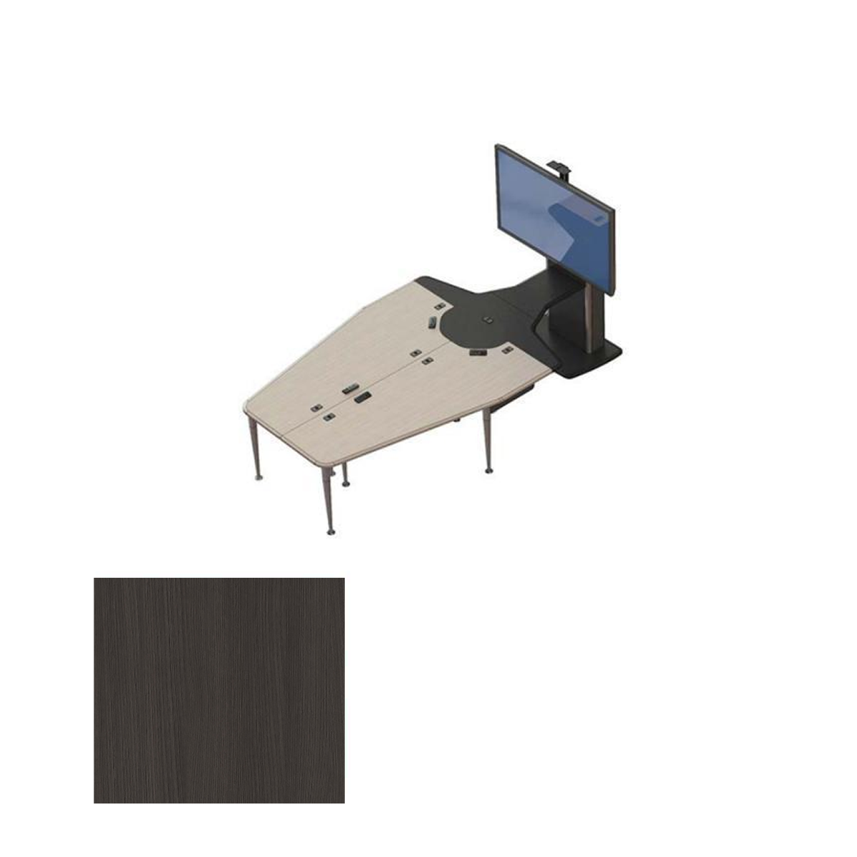 VC-TABLE T1 Package AMT Video Conference Table + 1x TP800 Monitor Stand
