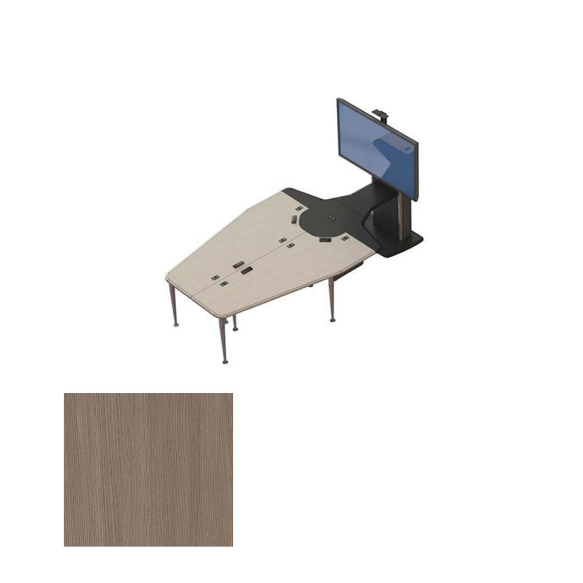 VC-TABLE T1 Package AST Video Conference Table + 1x TP800 Monitor Stand