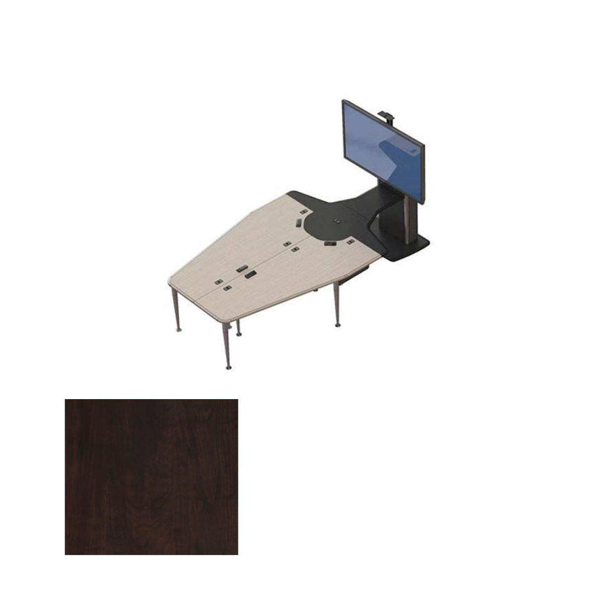 VC-TABLE T1 Package CPT Video Conference Table + 1x TP800 Monitor Stand