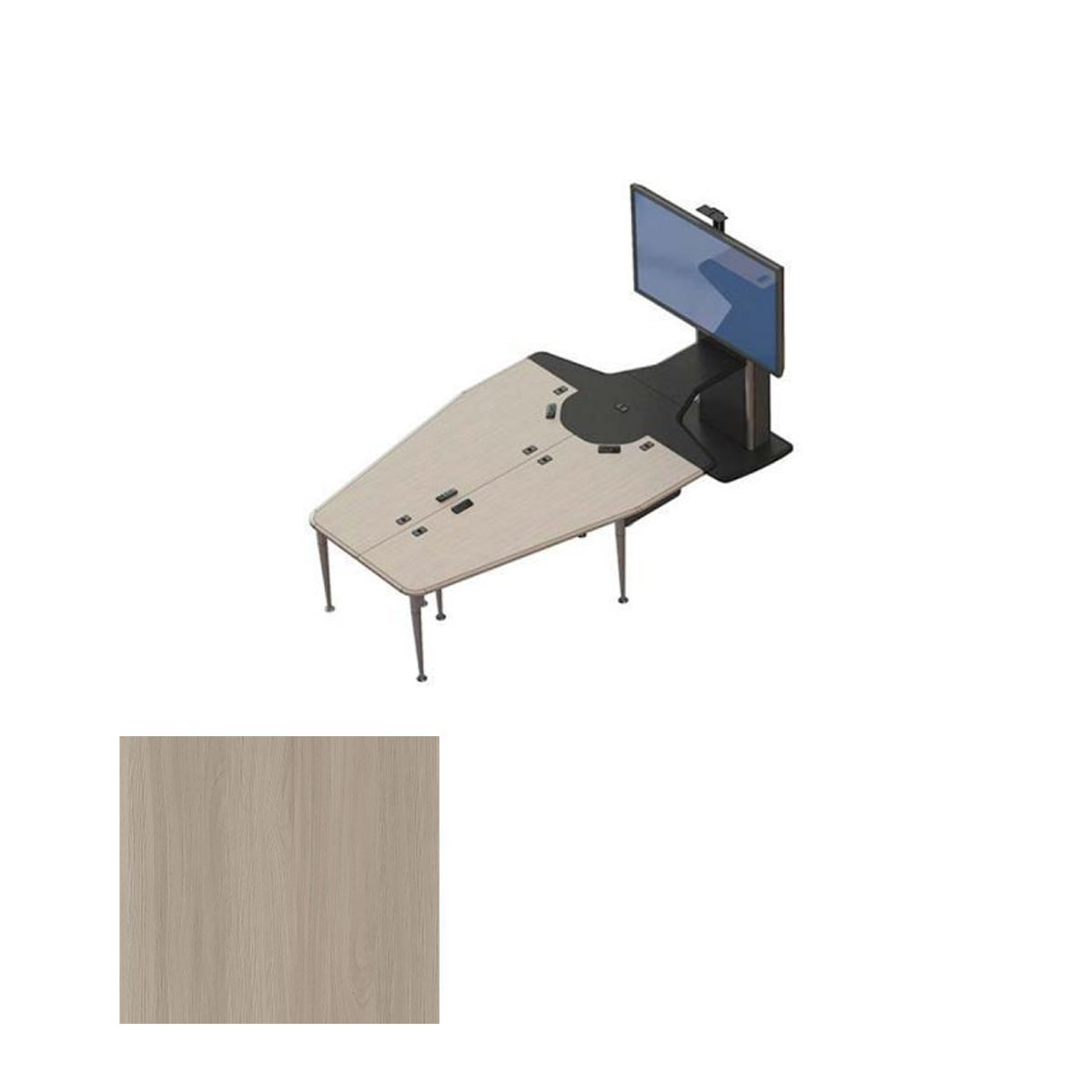 VC-TABLE T1 Package SBT Video Conference Table + 1x TP800 Monitor Stand