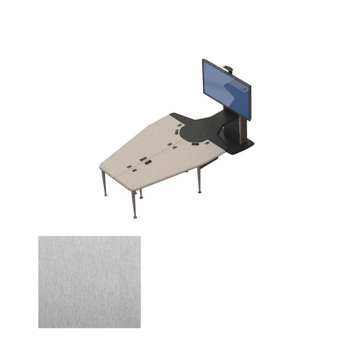 VC-TABLE T1 Package SST Video Conference Table + 1x TP800 Monitor Stand