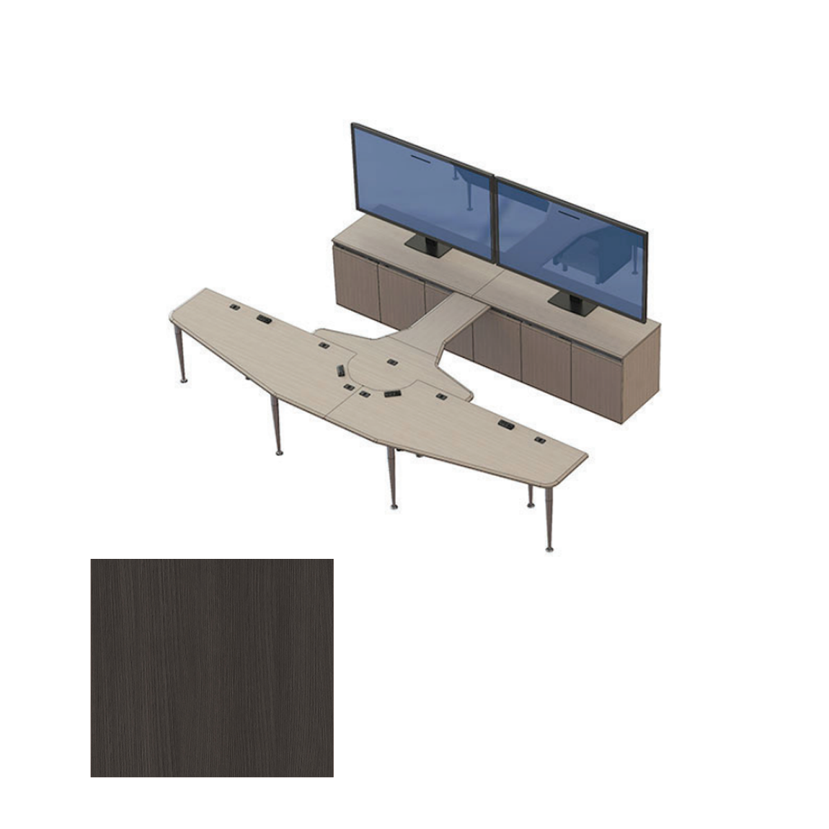 VC-TABLE T4 Package AMT Video Conference Table, Avery Marin