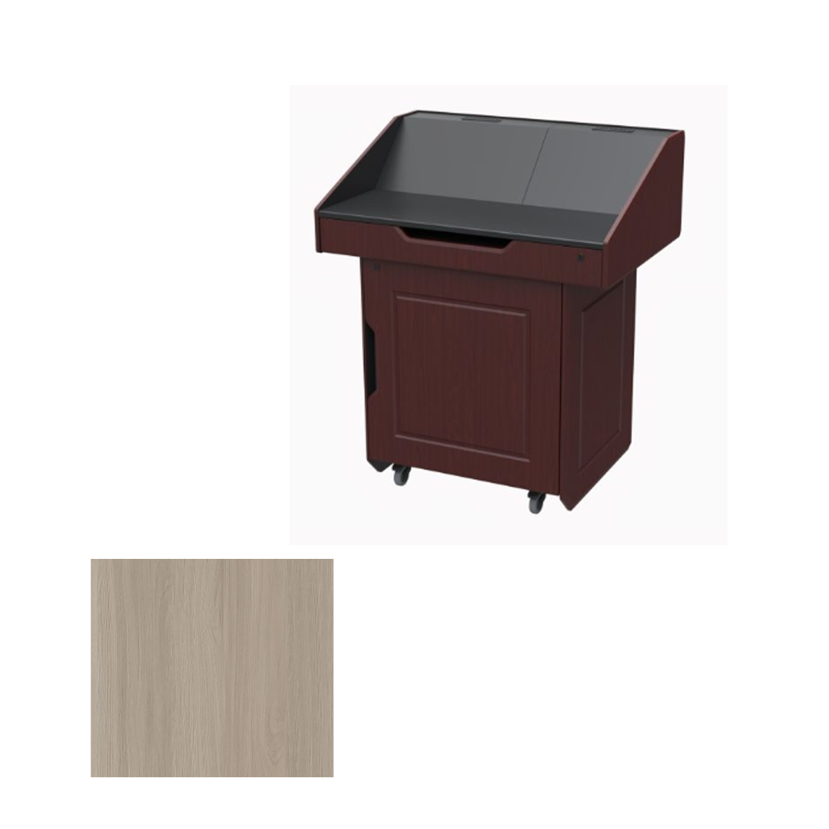 PDX22 SBT Executive Multimedia Podium, Saratoga Blonde