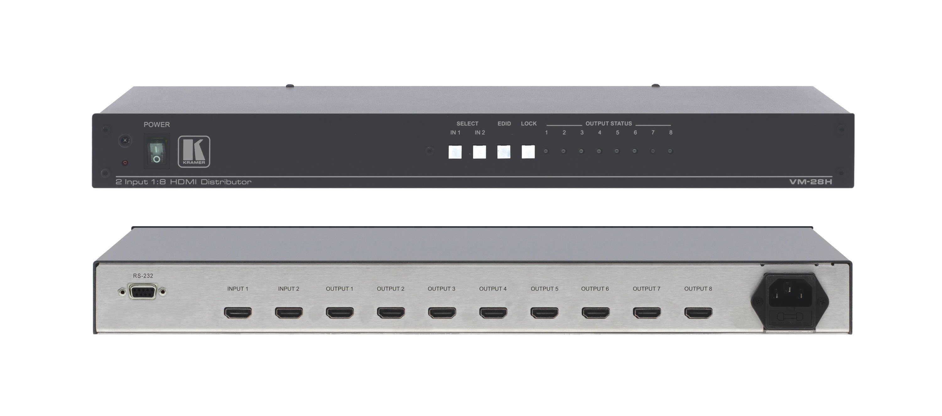 VM-28H 2x1:8 HDMI Switchable DA