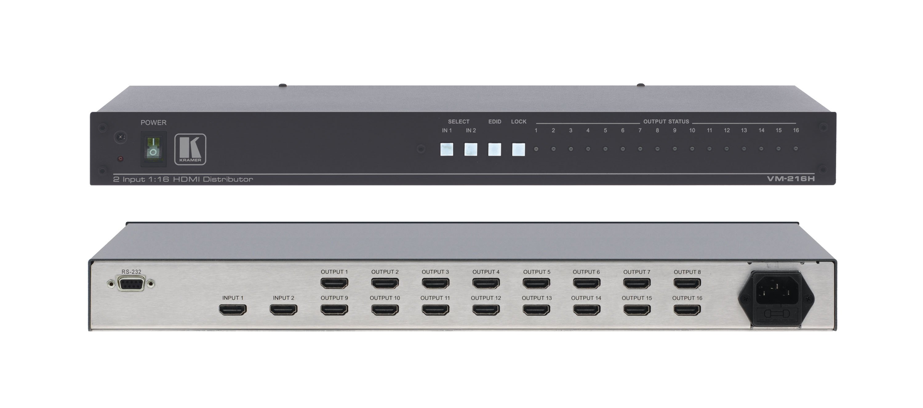 VM-216H 2x1:16 HDMI Switchable DA
