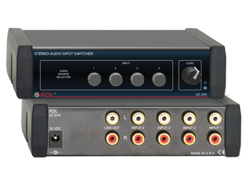 EZ-SX4X Stereo Audio Input Switcher - 4X1