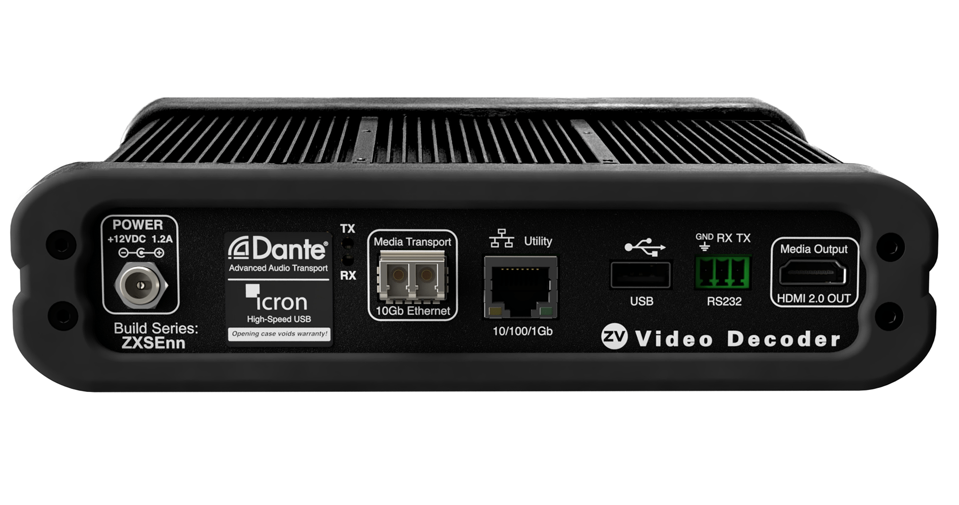Z4KFXS-DAU ZyPer4K-XS Decoder Fiber with Dante and Icron
