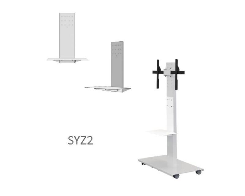 SYZ2-W Laptop Shelf + Extension Plate White