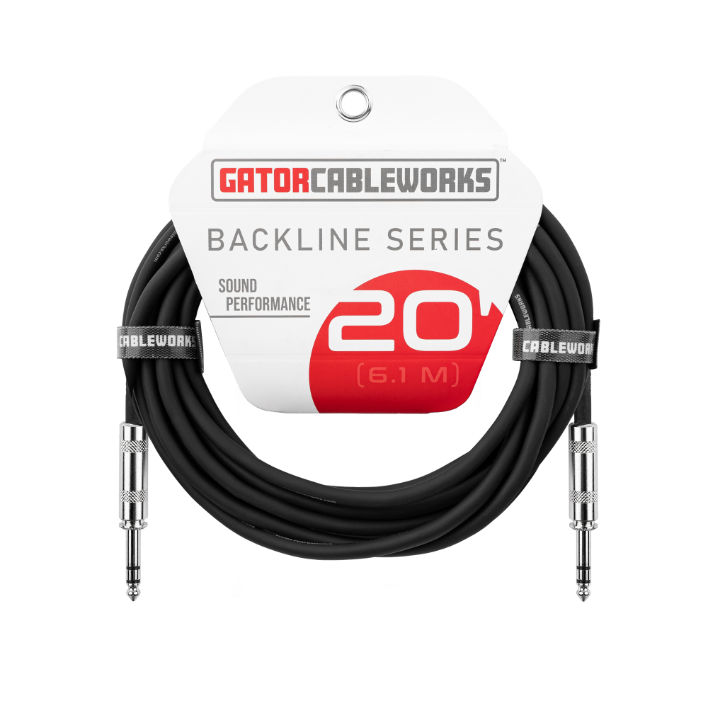GCWB-BPC-20 20-foot TRS ¼” Male to Male Balanced Patch Cable