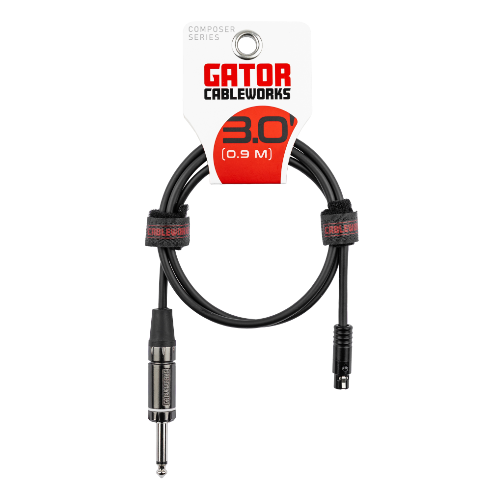 GCWC-TA4F-3 Composer Straight Wireless Instrument Cable – 3 foot