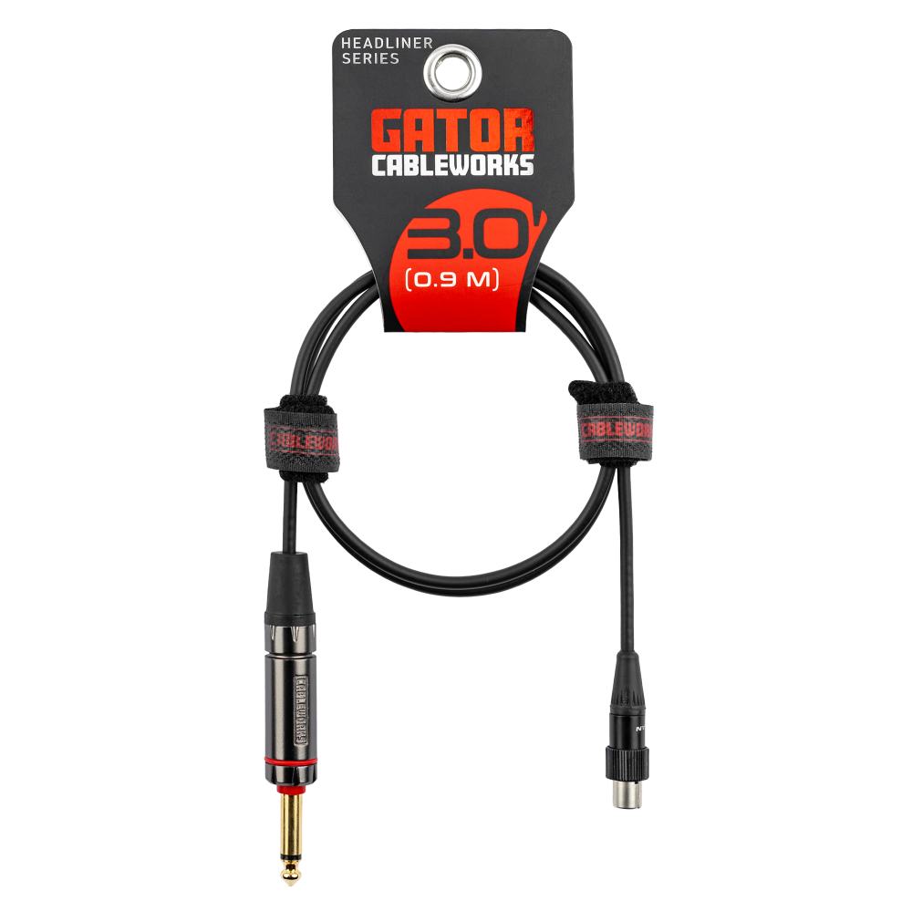GCWH-TA4F-3QT Headliner Straight Wireless Instrument Cable – 3 foot