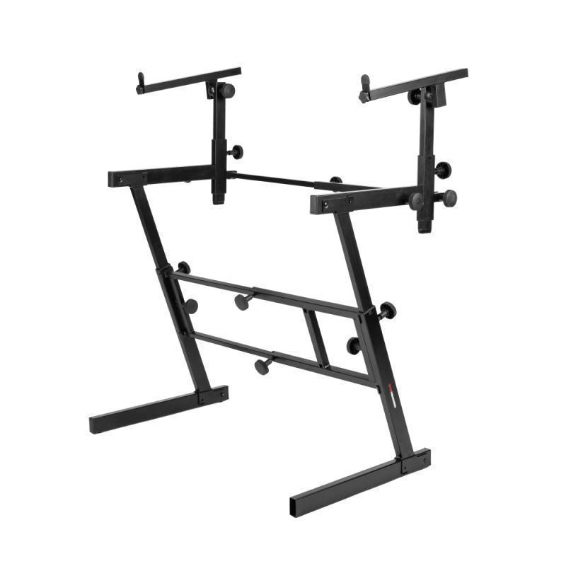 GFW-KEY-Z2000 Adjustable Z-Style Keyboard Stand with 2nd Tier