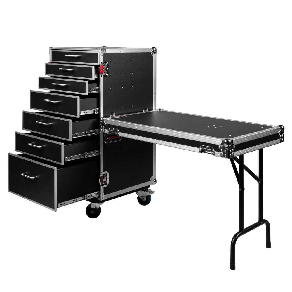 GTOUR-WORKST7 GTOUR Utility Drawer Case with Fold-Out Table