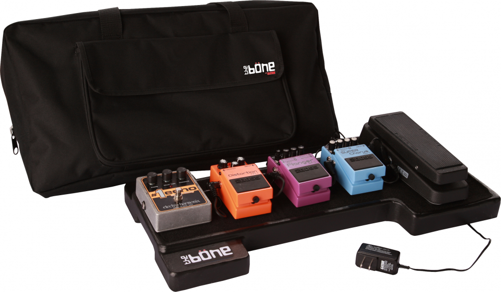 G-BONE Bone Pedal Board; with Carry Bag & Power Supply