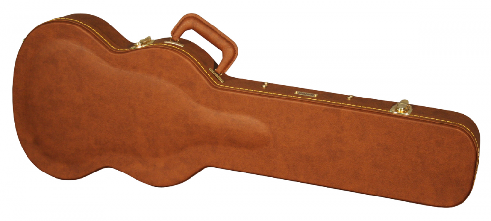 GW-SG-BROWN Gibson SG Guitar Deluxe Wood Case, Brown
